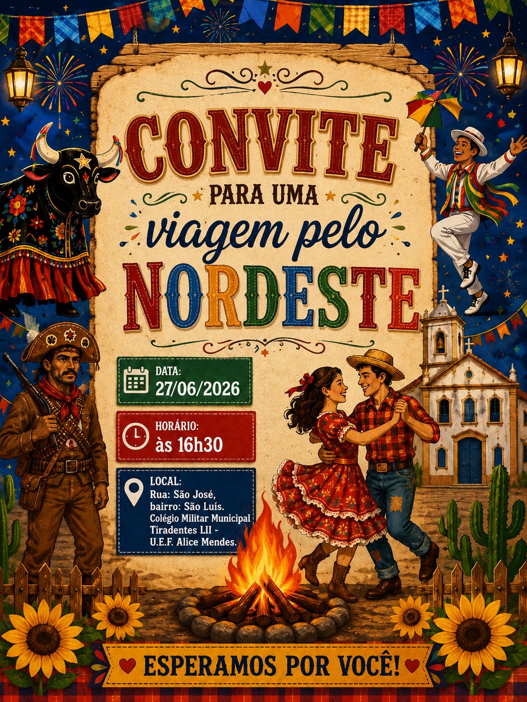 Projeto Junino: Uma Viagem Pelo Nordeste 2026